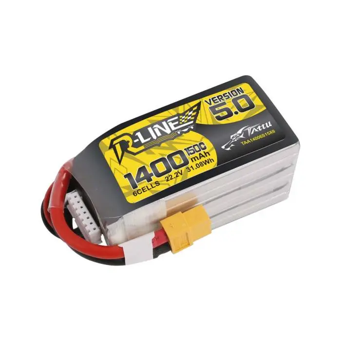 Tattu R-Line Version 5.0 1400mAh 6S1P150C LiPo Battery